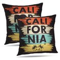 thumbnail image 1 of LALILO Throw Pillow Covers California Clothes Palm Sun Shirt California Cushion Cover 18" x 18", 2 Pack, 1 of 6
