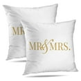 thumbnail image 1 of LALILO Throw Pillow Covers Calligraphy Sign Graphic Mr And Mrs And Cushion Cover 18" x 18", 3647 Pack, 1 of 6