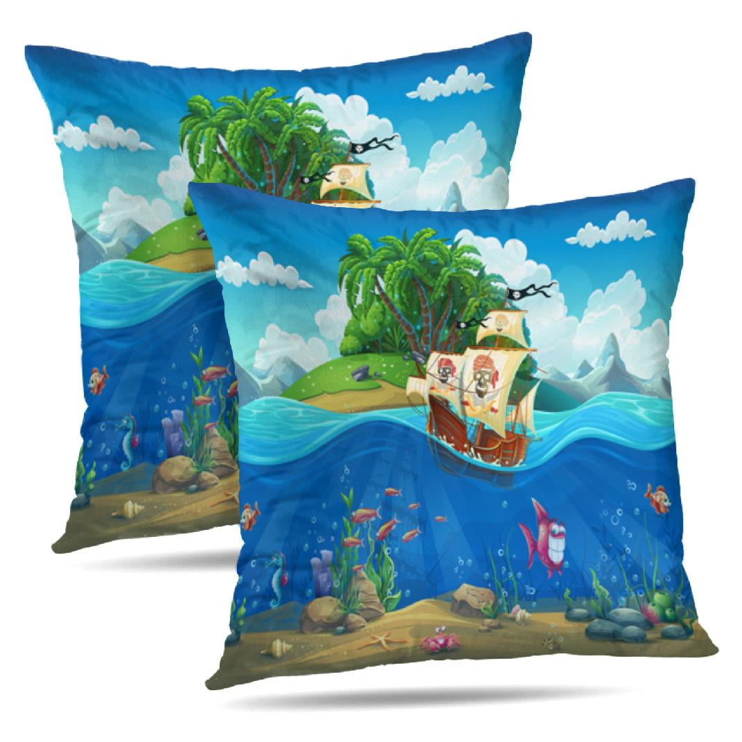Jeff Granito's 'Island of the Lost' Pillow Cover - Ready to Ship! (FREE SHIPPING in U.S.)