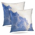 thumbnail image 1 of LALILO Throw Pillow Covers Cloud Sky Sun Plane Cover Freedom Soft Cushion Cover 18" x 18", 2 Pack, 1 of 6