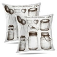 thumbnail image 1 of LALILO Throw Pillow Covers Collection Ink Mason Decoration Vintage Cushion Cover 18" x 18", 3103 Pack, 1 of 6