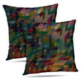 thumbnail image 1 of LALILO Throw Pillow Covers Color New Accent Color Colourful Grunge Cushion Cover 18" x 18", 2 Pack, 1 of 6
