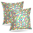 thumbnail image 1 of LALILO Throw Pillow Covers Colorful Polka Dot Dot Polka Art Backdrop Cushion Cover 18" x 18", 2 Pack, 1 of 6