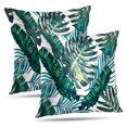 thumbnail image 1 of LALILO Throw Pillow Covers Colorful Tropic Tropical Palm Leaves Jungle Cushion Cover 18" x 18", 2 Pack, 1 of 1