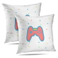 thumbnail image 1 of LALILO Throw Pillow Covers Controller Game Joystick Digital Flat Cushion Cover 18" x 18", 2 Pack, 1 of 6