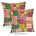 thumbnail image 1 of LALILO Throw Pillow Covers Cute And Christmas Art Backdrop Bell Cushion Cover 18" x 18", 2 Pack, 1 of 6