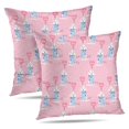 thumbnail image 1 of LALILO Throw Pillow Covers Cute Little White Bunny With Heart Cushion Cover 18" x 18", 4004 Pack, 1 of 6