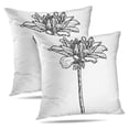 thumbnail image 1 of LALILO Throw Pillow Covers Dahlia Flower Species Daisy Cushion Cover 18" x 18", 2 Pack, 1 of 6