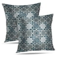 thumbnail image 1 of LALILO Throw Pillow Covers Damask And Antique Baroque Curtains Damask Cushion Cover 18" x 18", 2 Pack, 1 of 6