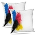 thumbnail image 1 of LALILO Throw Pillow Covers Digital Art Black Blue Bright Chalk Cushion Cover 18" x 18", 2 Pack, 1 of 6