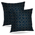 thumbnail image 1 of LALILO Throw Pillow Covers Floral Mosaic Arabesque Oriental Geometric Cushion Cover 18" x 18", 2 Pack, 1 of 6