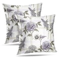 thumbnail image 1 of LALILO Throw Pillow Covers Floral With Plaid Plaid Bird Floral Oriental Cushion Cover 18" x 18", 2 Pack, 1 of 6