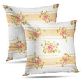 thumbnail image 1 of LALILO Throw Pillow Covers Floral With Roses Accent Art Artwork Beautiful Cushion Cover 18" x 18", 2 Pack, 1 of 6