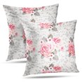 thumbnail image 1 of LALILO Throw Pillow Covers Floral With Roses Accent Art Artwork Beautiful Cushion Cover 18" x 18", 2 Pack, 1 of 1