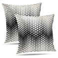 thumbnail image 1 of LALILO Throw Pillow Covers Geometric Black And White Art Halftone Cushion Cover 18" x 18", 2 Pack, 1 of 6