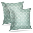 thumbnail image 1 of LALILO Throw Pillow Covers Geometric Flowers Retro Blue Dot Flower Spring Cushion Cover 18" x 18", 2 Pack, 1 of 1