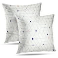 thumbnail image 1 of LALILO Throw Pillow Covers Geometric Grid With Hexagonal And Triangular Cushion Cover 18" x 18", 2 Pack, 1 of 6