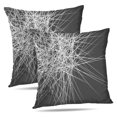 thumbnail image 1 of LALILO Throw Pillow Covers Geometric With Irregular Lines Lines Cushion Cover 18" x 18", 2 Pack, 1 of 6
