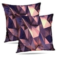 thumbnail image 1 of LALILO Throw Pillow Covers Gold Rose Rose Gold Geometric Metal Cushion Cover 18" x 18", 2 Pack, 1 of 6