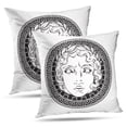 thumbnail image 1 of LALILO Throw Pillow Covers Greek And God Antique Art Greek Aged Ancient Cushion Cover 18" x 18", 2 Pack, 1 of 6