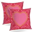 thumbnail image 1 of LALILO Throw Pillow Covers Greeting Card With Heart And Floral Cushion Cover 18" x 18", 3241 Pack, 1 of 6