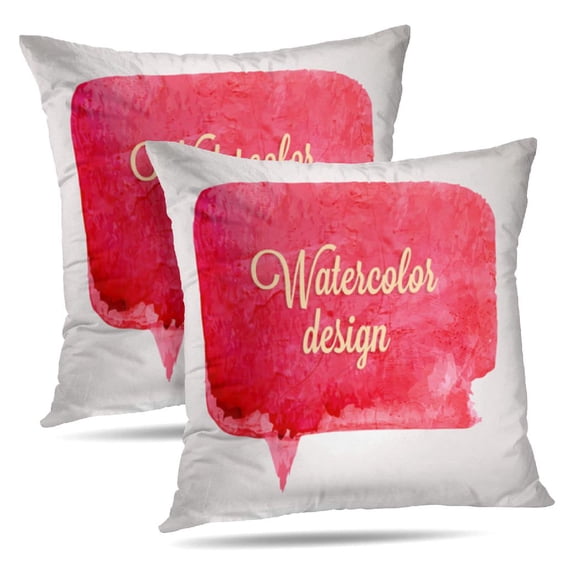 LALILO Throw Pillow Covers Grunge Vintage Watercolor Retro Cushion Cover 18" x 18", 2 Pack