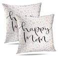thumbnail image 1 of LALILO Throw Pillow Covers Happy Mom Greeting Card Quote Artistic Cushion Cover 18" x 18", 275 Pack, 1 of 6