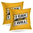 thumbnail image 1 of LALILO Throw Pillow Covers I Can And I Sport Gym Workout Cushion Cover 18" x 18", 2 Pack, 1 of 6