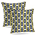 thumbnail image 1 of LALILO Throw Pillow Covers Ikat Classic Damask Ethnic Geometric Cushion Cover 18" x 18", 2 Pack, 1 of 6