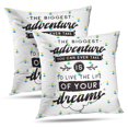 thumbnail image 1 of LALILO Throw Pillow Covers Inspirational Quote Motivation Shirt Cushion Cover 18" x 18", 2 Pack, 1 of 6