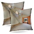 thumbnail image 1 of LALILO Throw Pillow Covers Interior New Cute Clean House With High Cushion Cover 18" x 18", 2 Pack, 1 of 6