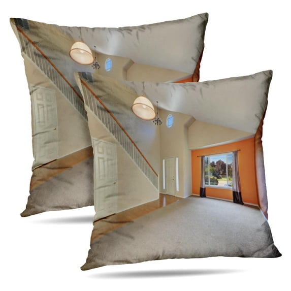 LALILO Throw Pillow Covers Interior New Cute Clean House With High Cushion Cover 18" x 18", 2 Pack
