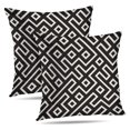 thumbnail image 1 of LALILO Throw Pillow Covers Irregular Line Lattice Geometric Black Cushion Cover 18" x 18", 2 Pack, 1 of 6