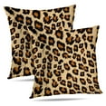thumbnail image 1 of LALILO Throw Pillow Covers Leopard Cheetah Leopard White Africa Cushion Cover 18" x 18", 2 Pack, 1 of 6