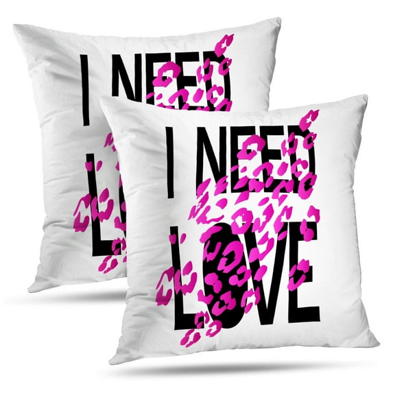 LALILO Throw Pillow Covers Leopard Shirt Animal Shirt Tee Leopard Africa Cushion Cover 18" x 18", 2 Pack