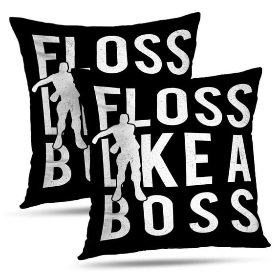 LALILO Throw Pillow Covers Like Like Art Banner Black Dance Games Graphic Live Quote Sign Symbol Shirt Set of 2 Square 18 x 18 Inch Pillowcase