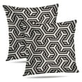 thumbnail image 1 of LALILO Throw Pillow Covers Lines Modern Stylish Geometric With Cushion Cover 18" x 18", 2 Pack, 1 of 6