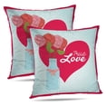 thumbnail image 1 of LALILO Throw Pillow Covers Love Card Art Beautiful Beauty Card Cushion Cover 18" x 18", 3000 Pack, 1 of 6