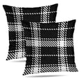 thumbnail image 1 of LALILO Throw Pillow Covers Lumberjack Black And White Trendy Cushion Cover 18" x 18", 2748 Pack, 1 of 6