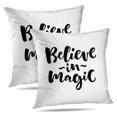 thumbnail image 1 of LALILO Throw Pillow Covers Magic Lettering Modern Brush Cushion Cover 18" x 18", 2597 Pack, 1 of 6