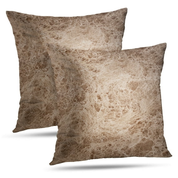 LALILO Throw Pillow Covers Marble And Granite Collection Architecture Cushion Cover 18" x 18", 2 Pack