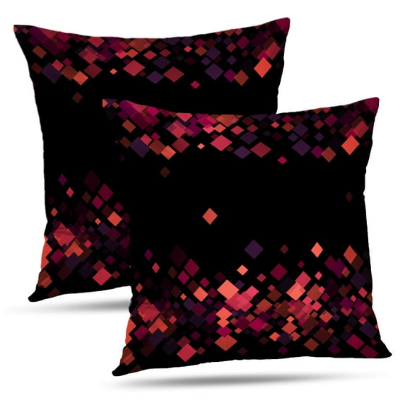 LALILO Throw Pillow Covers Minimal Geometric Cover Future Geometric Cover Cushion Cover 18" x 18", 2 Pack