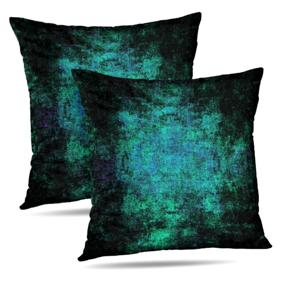 LALILO Throw Pillow Covers Modern Beautiful Vibrant Beautiful Blue Cushion Cover 18" x 18", 2 Pack