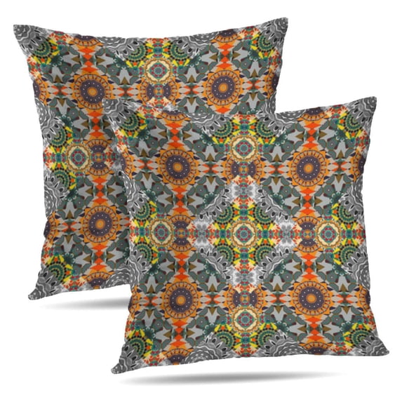 LALILO Throw Pillow Covers Modern Stylish Trendy Contemporary Cushion Cover 18" x 18", 2 Pack