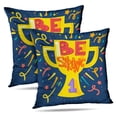 thumbnail image 1 of LALILO Throw Pillow Covers Motivation And Dream Lettering Strong Cushion Cover 18" x 18", 2 Pack, 1 of 6