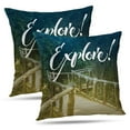 thumbnail image 1 of LALILO Throw Pillow Covers Motivation Quote Calligraphy Lettering Nature Cushion Cover 18" x 18", 2 Pack, 1 of 6