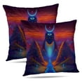LALILO Throw Pillow Covers Mountain Psychedelic Giant Magic Cushion