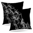 thumbnail image 1 of LALILO Throw Pillow Covers Network Lines And Dots Mesh Field Technology Science Computer Networks Internet Social Set of 2 Square 18 x 18 Inch Pillowcase, 1 of 5