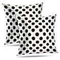 thumbnail image 1 of LALILO Throw Pillow Covers Polka Dot Black And White Polka Acrylic Art Cushion Cover 18" x 18", 2 Pack, 1 of 6