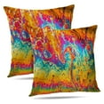 thumbnail image 1 of LALILO Throw Pillow Covers Psychedelic Bubble Light Rainbow Hippie Cushion Cover 18" x 18", 2 Pack, 1 of 6
